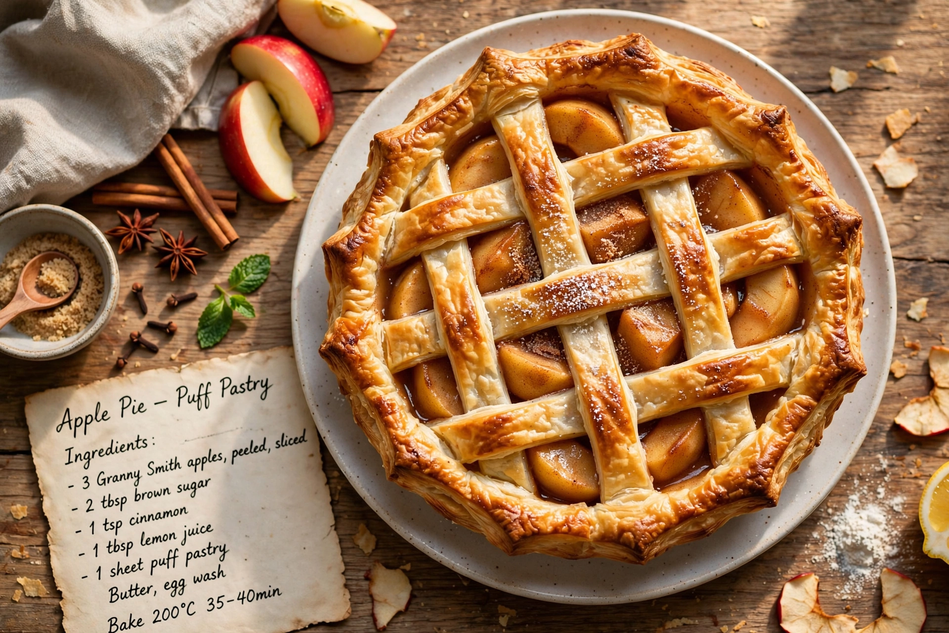 Apple Pie with Puff Pastry