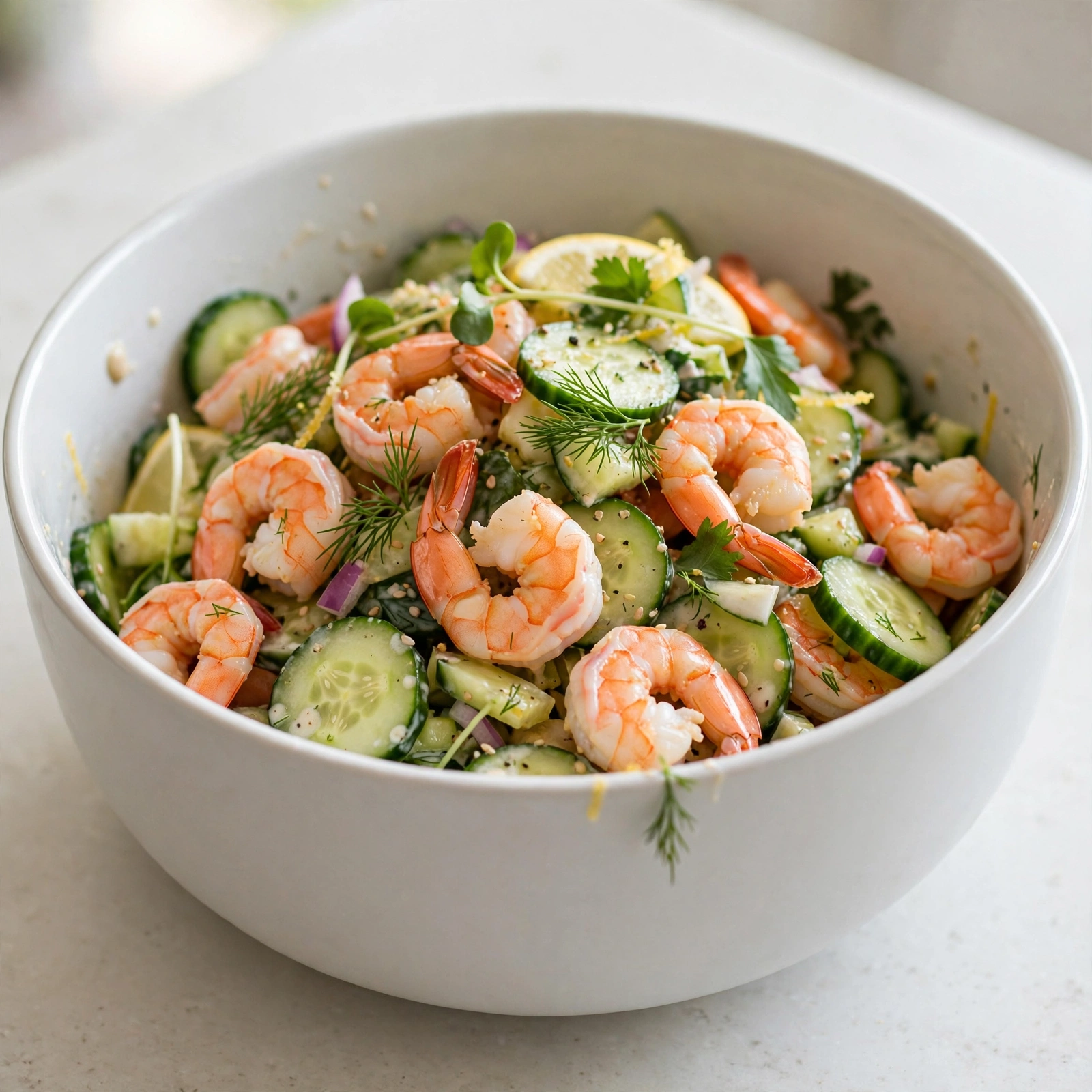 Cucumber Shrimp Salad