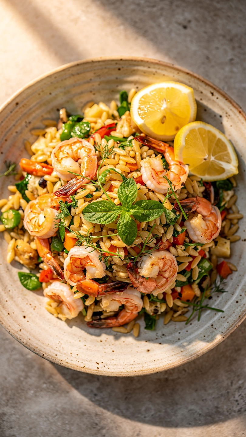 Shrimp Orzo Salad