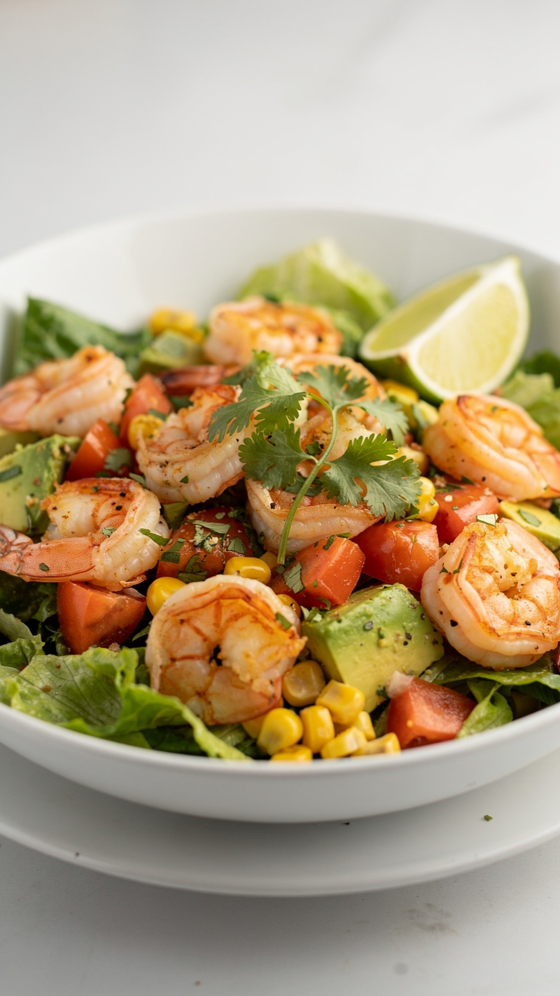 Southwest Honey Lime Shrimp Salad